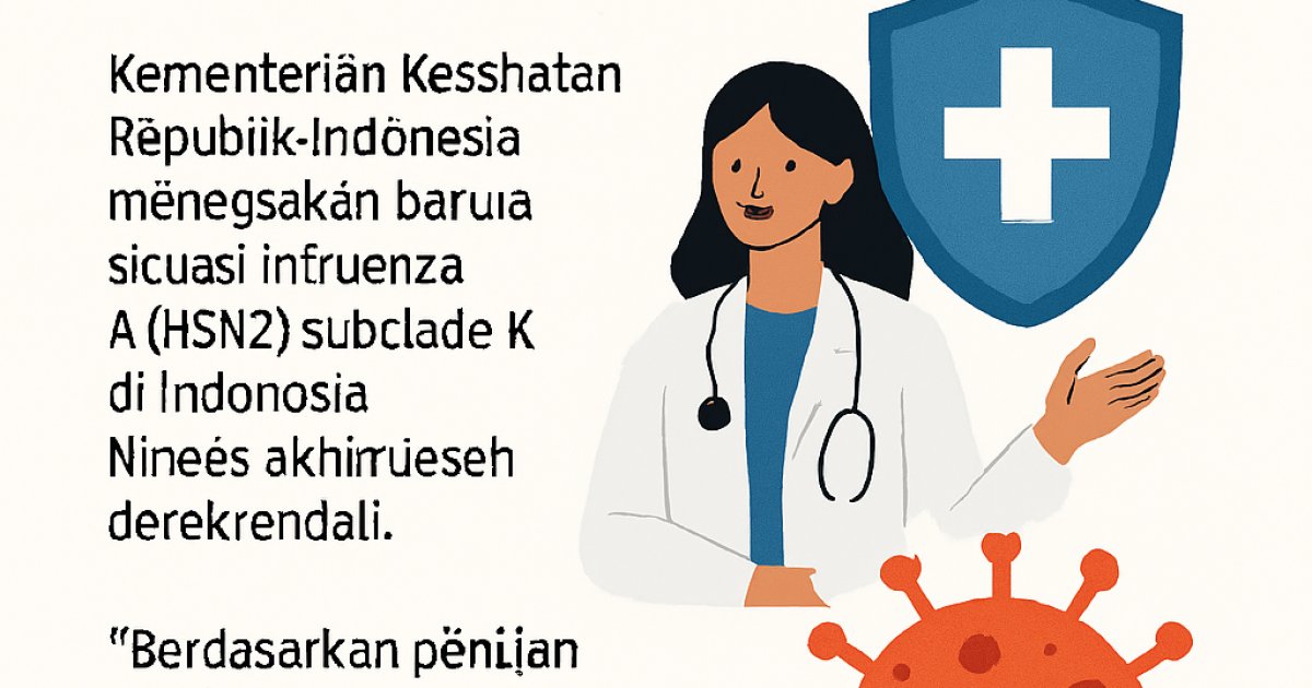 Kemenkes Pastikan Influenza A(H3N2) Subclade K Terkendali, Tidak Lebih Parah dari Flu Musiman