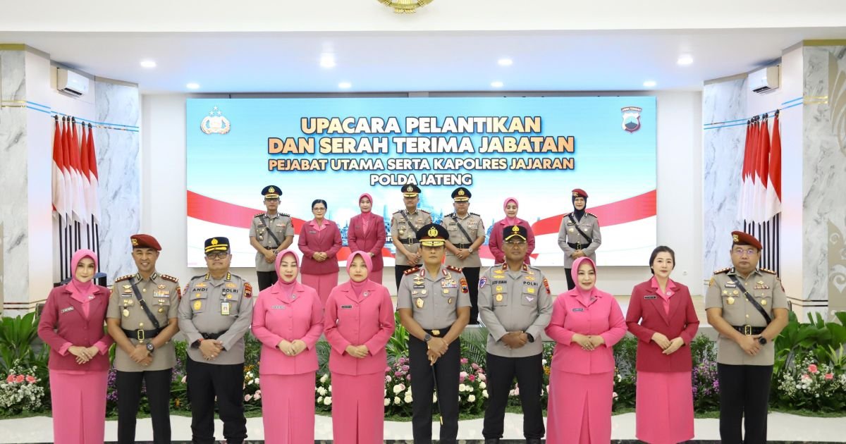 Pengukuhan Dirres PPA dan PPO Polda Jateng, Senin (12/1/2026)