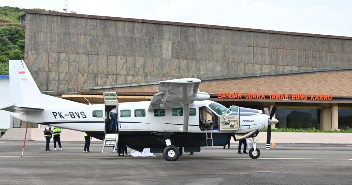 DItjen Hubdar meluncurkan penerbangan perdana subsidi angkutan udara perintis Korwil Gorontalo Tahun Anggaran 2026, Senin (12/1/2026).