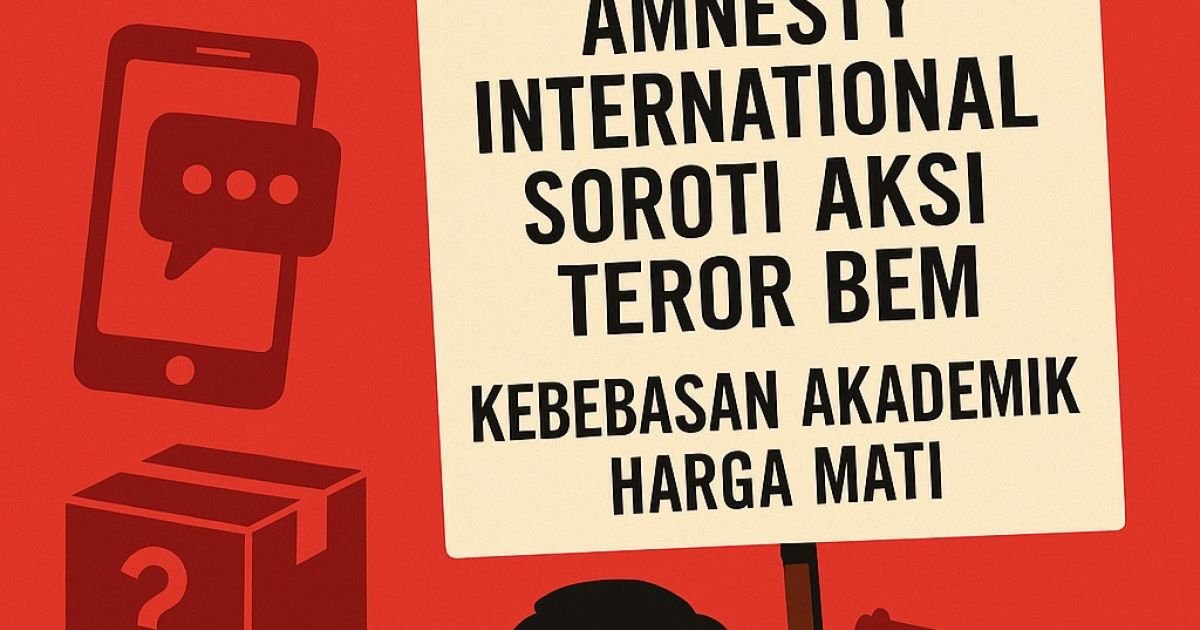 Amnesty International: Ungkap Dalang Teror Aktivis BEM UI, Jangan Biarkan Kebebasan Kampus Mati Perlahan