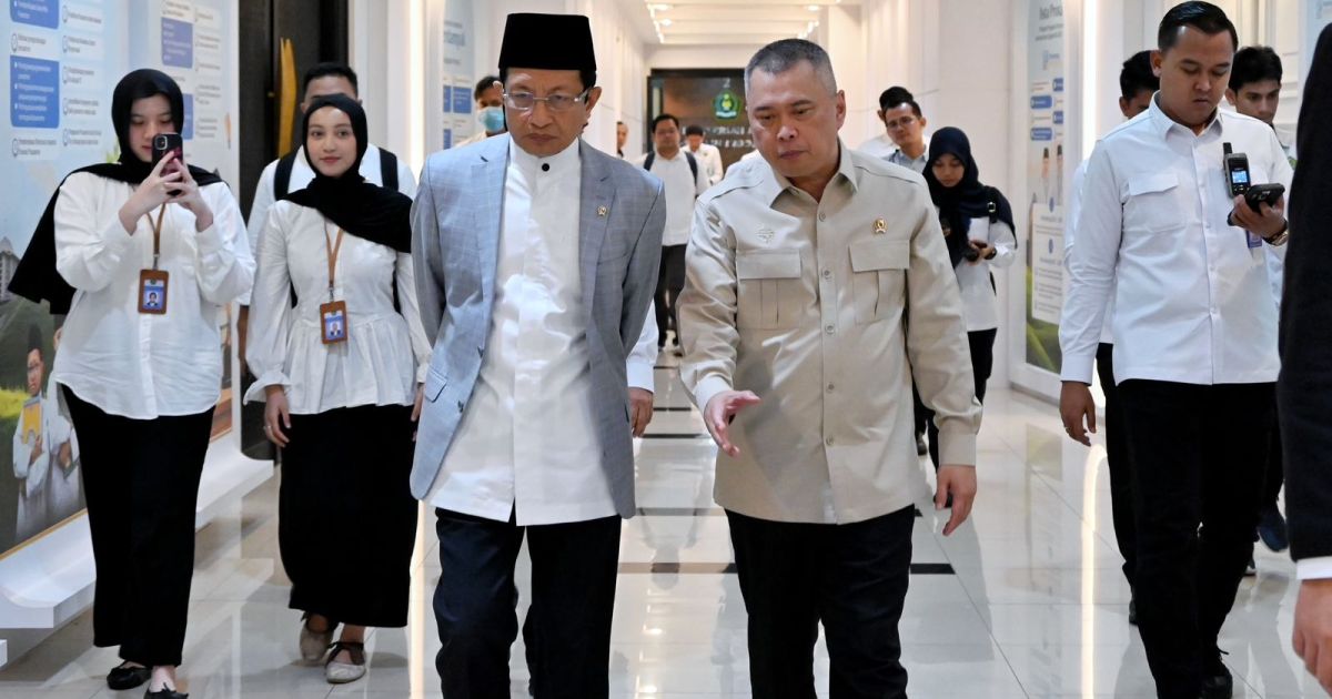 Menhub Dudy bersama Menag Nasaruddin, berkoordinasi pemanfaatan masjid di jalur mudik sebagai rest area bagi pemudik kendaraan pribadi dan sepeda motor.