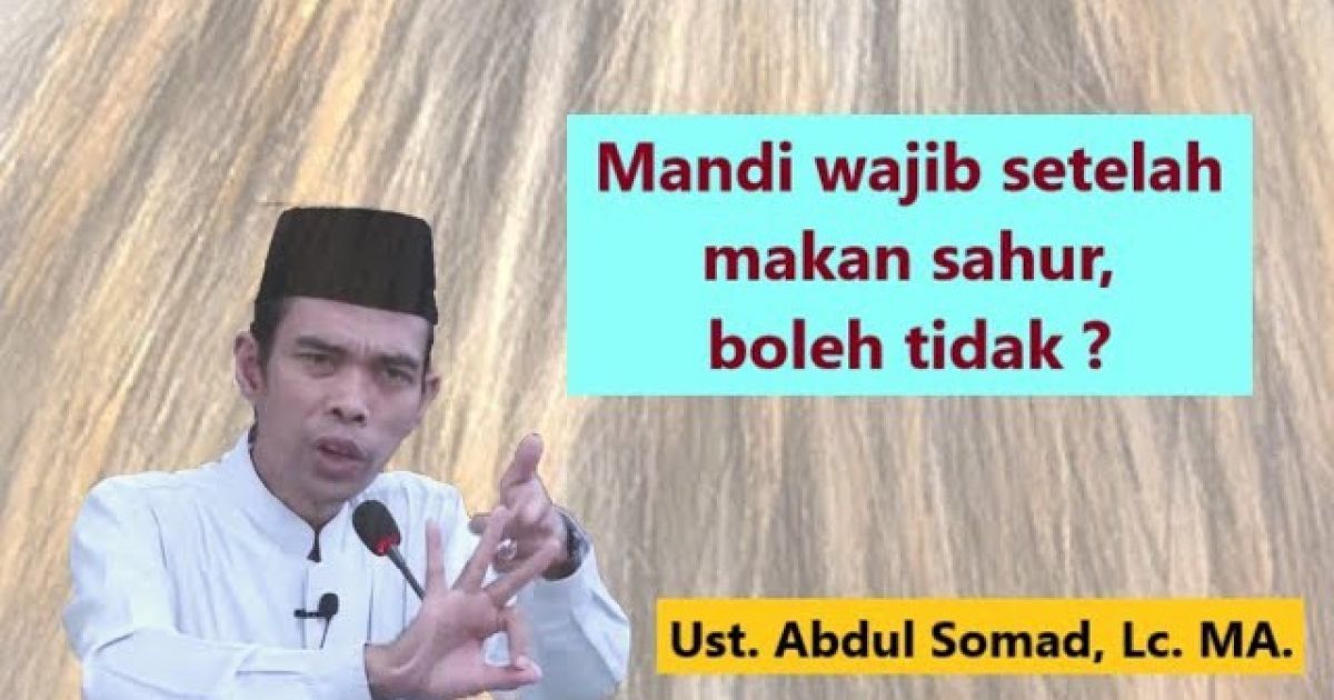 Pandangan ulama tentang mandi junub dan sahur