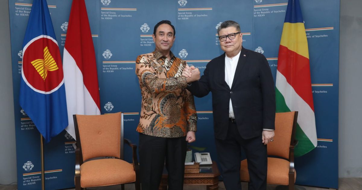 Kepala BNN RI, Suyudi Ario Seto, menghadiri undangan buka puasa bersama Duta Besar Seychelles untuk Indonesia, Nico Barito, di Menteng, Jakarta Pusat, Jumat (27/2/2026).