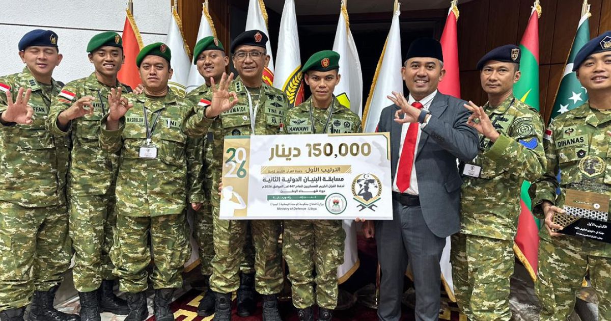 Prestasi Gemilang: Prada Nawawi Menangi MHQ Internasional di Libya, Minggu (15/3/2026).