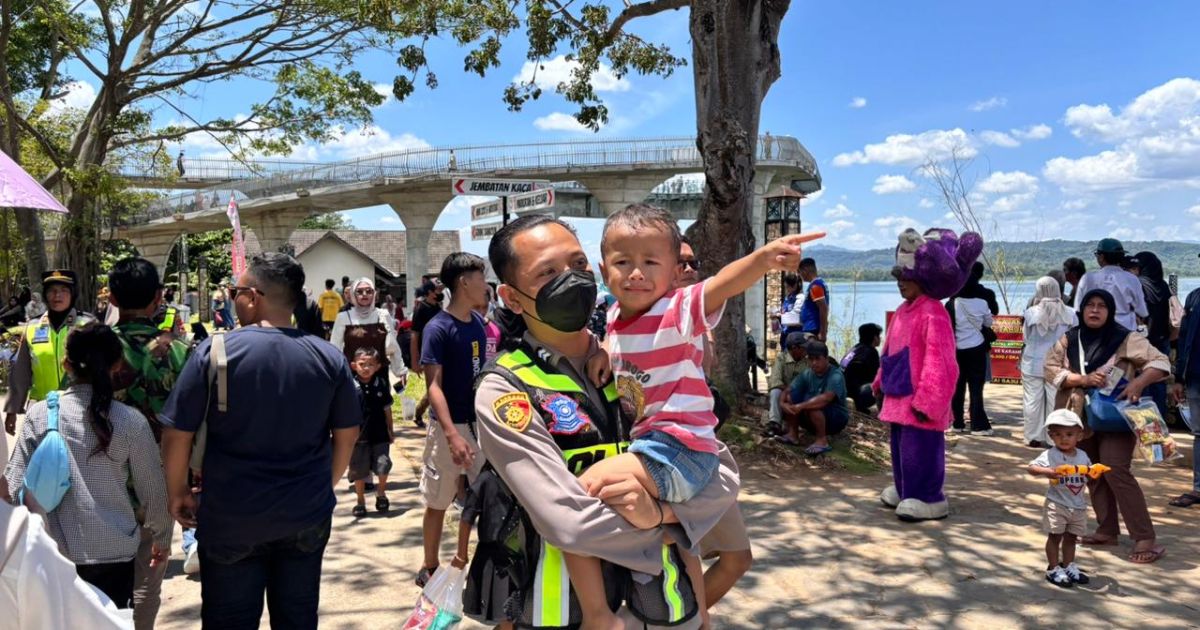 Waduk Gajah Mungkur Jadi Magnet Wisata Lebaran di H+3 Lebaran, Selasa (24/3/2026).