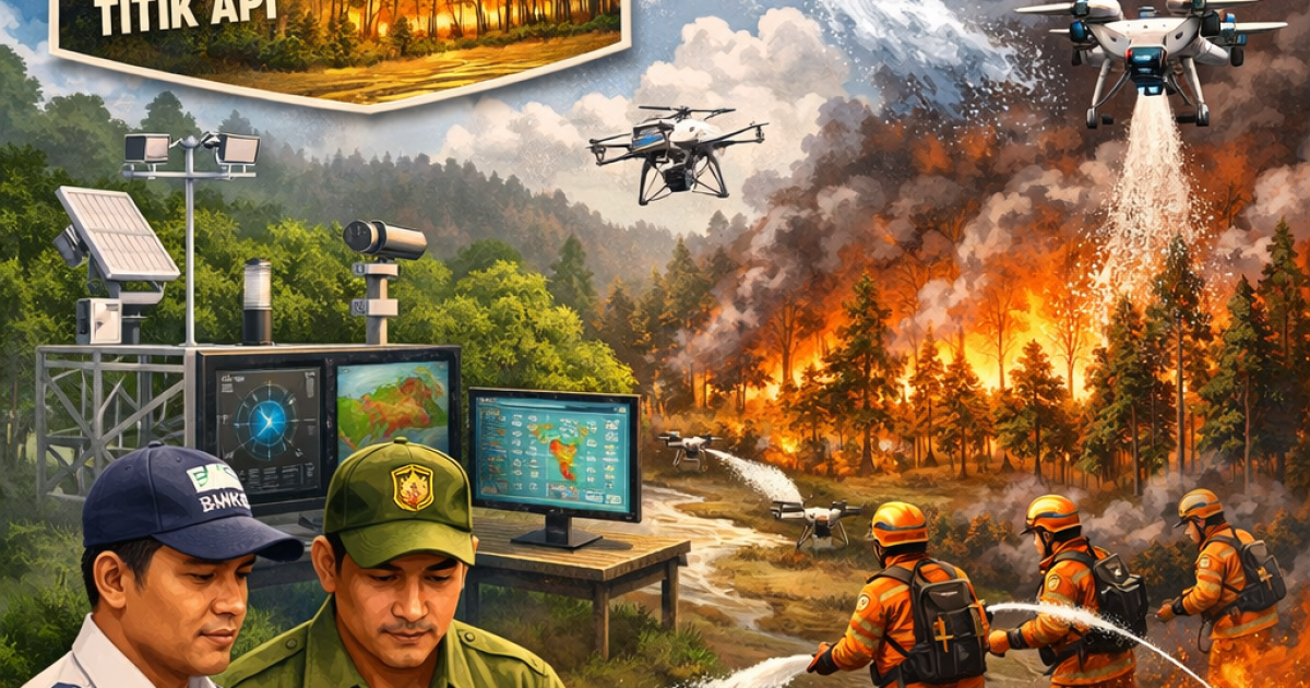 1.777 Titik Api Terdeteksi, BMKG–Kemenhut Gencarkan Operasi Modifikasi Cuaca