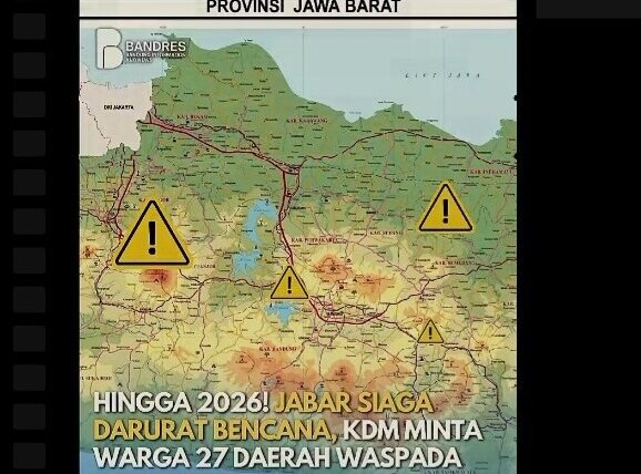 Jawa Barat Tetapkan Status Siaga Darurat Bencana: 27 Daerah Masuk Zona Waspada?