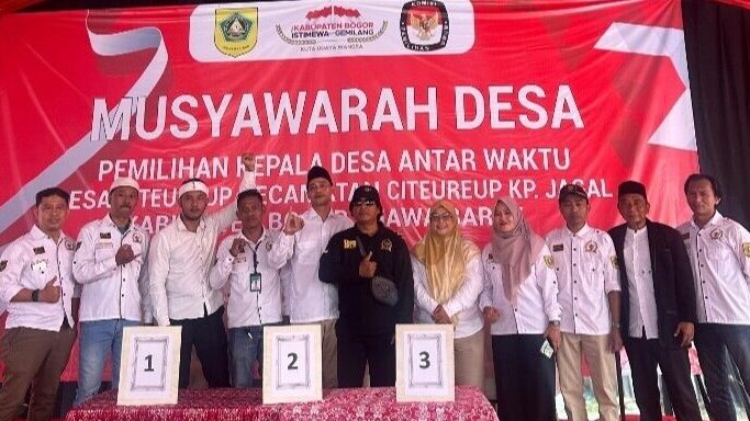 DPMD Apresiasi Pilkades Antar Waktu 2025 Desa Citeureup Bogor Berjalan Sukses