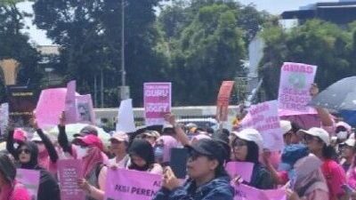 API Gunakan Baju Pink dan Bawa Sapu Lidi Saat Gelar Demo di DPR RI, Ini Artinya