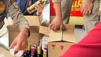 Operasi Warung di Wilayah Ciawi Bogor, Ratusan Botol Miras Disita Satpol PP