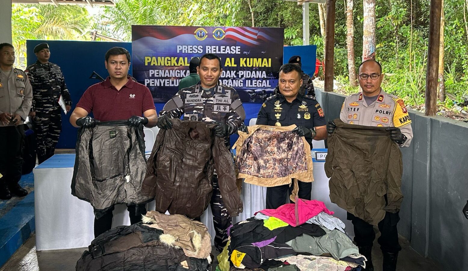 Tim Gabungan Gagalkan Penyelundupan Barang Ilegal Ballpress dari Malaysia ke Indonesia