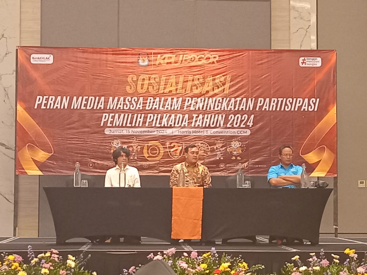 Diskusi KPU- Jurnalis, Ketua IWO Bogor Raya Brodin Tekankan Tanggungjawab Media Jadi Garda Terdepan Demokrasi