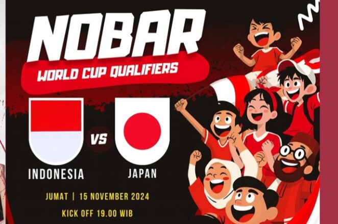 Daftar Lokasi Nobar Timnas Indonesia vs Jepang di Bogor Malam ini