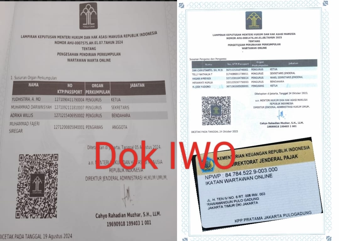 Soal Proposal Bodong, PW IWO Lampung Tegaskan WWO Bukanlah IWO