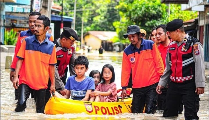 Banjir di Kota Tebing Tinggi Sumatera Utara, BNPB : 10.586 Jiwa di Lima Kecamatan Terdampak