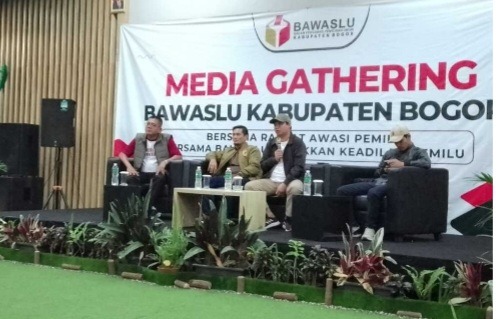 Gelar Media Gathering, Bawaslu Kabupaten Bogor : Bersama Awasi Pemilu dan Tegakkan Keadilan Pemilu