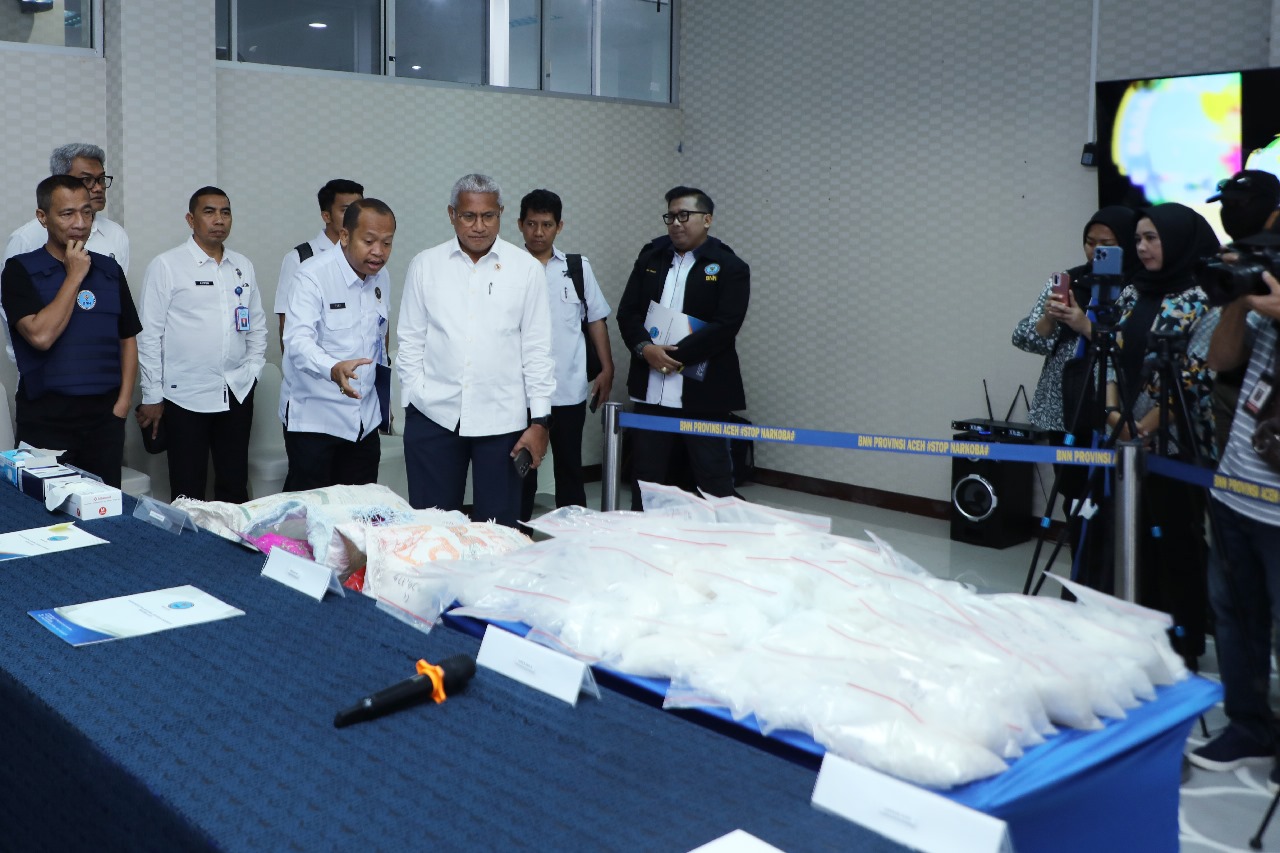 BNN-Polri-Bea Cukai Gagalkan Penyelundupan Sabu Jaringan Kelas Internasional dari Thailand 