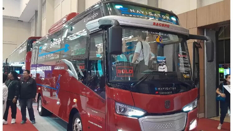 Inovasi Bus Listrik Karoseri Tentrem di GIIAS 2024