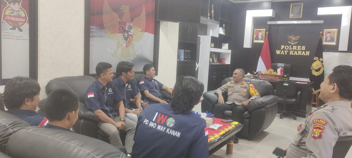 PD IWO Way Kanan Lampung Audiensi Bersama Kapolres, Berikut Pembahasannya