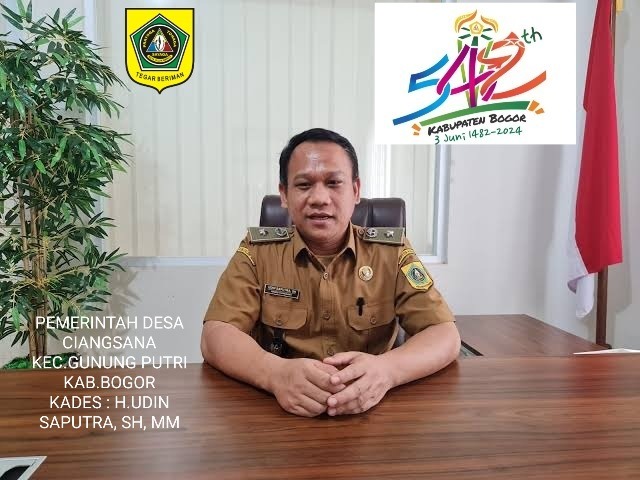 H.Udin Saputra, SH.MM Kades Ciangsana : Selamat Hari Jadi Bogor ke-542 Tahun