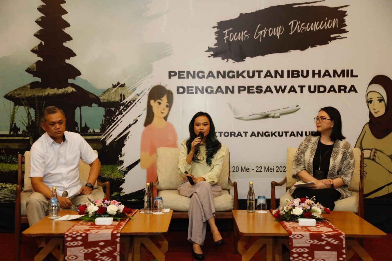 Lewat FGD, Ditjen Perhubungan Udara Paparkan Pelayanan Ibu Hamil Dengan Pesawat Udara