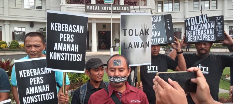 Dianggap Hambat Kebebasan Pers, Jurnalis Malang Suarakan Penolakan Revisi RUU Penyiaran 