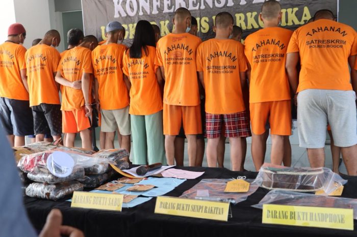 Polisi Ungkap 64 Kasus Peredaran Narkotika Dalam Kurun Waktu 3 Bulan di Bogor