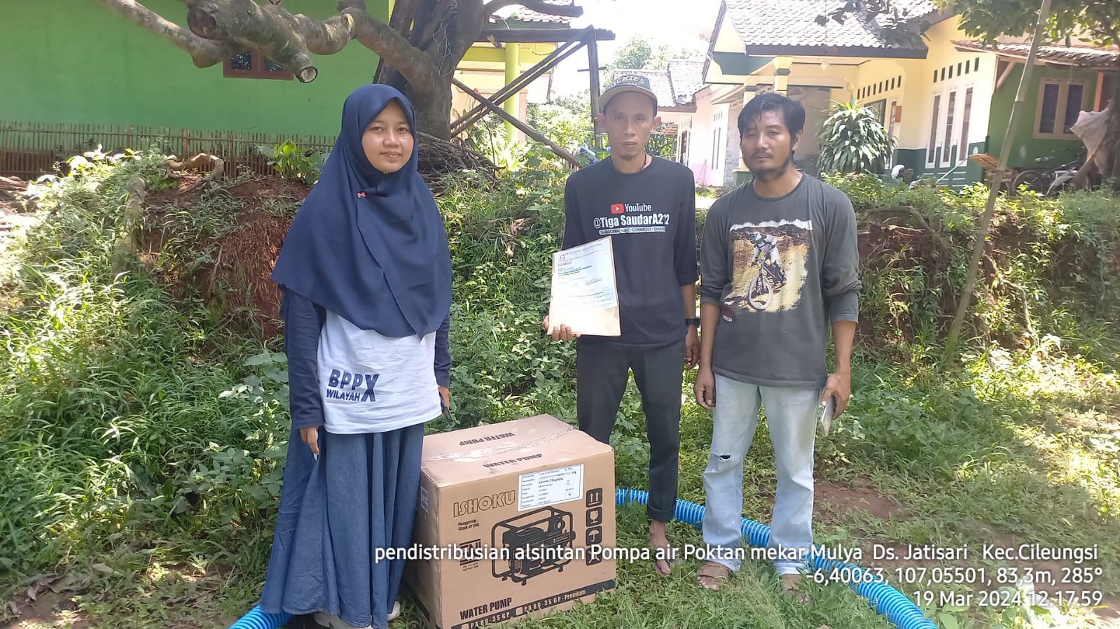 Poktan di Bogor Ini Dapat Bantuan Pompa Air, Achmad Fathoni : Semoga Bermanfaat