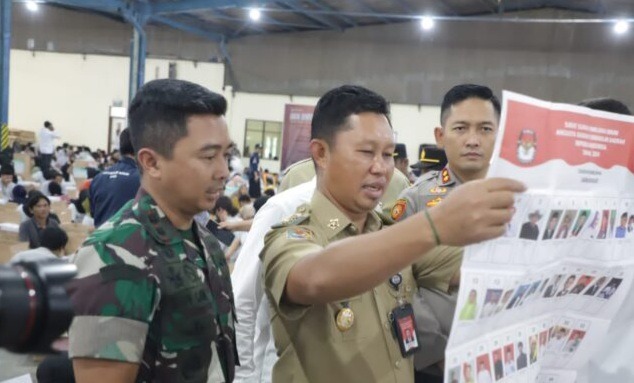 Forkompimda Kabupaten Bogor Cek Gudang Logistik Surat Suara Pemilu, Targetkan Pendistribusian Cepat 